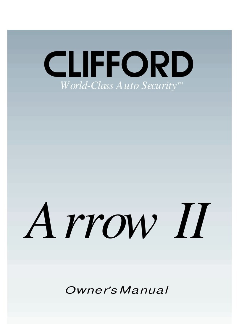 Clifford Arrow II owner's manual