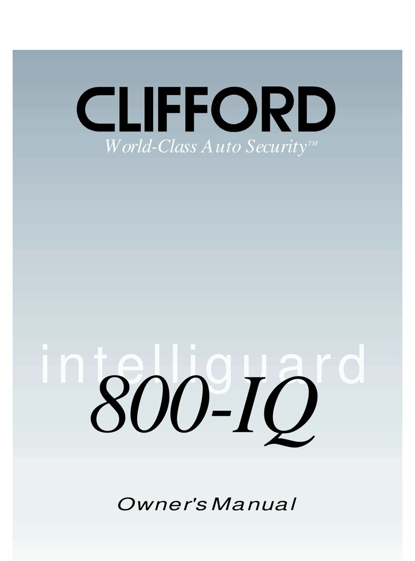 Clifford intelliguard 800-IQ User manual