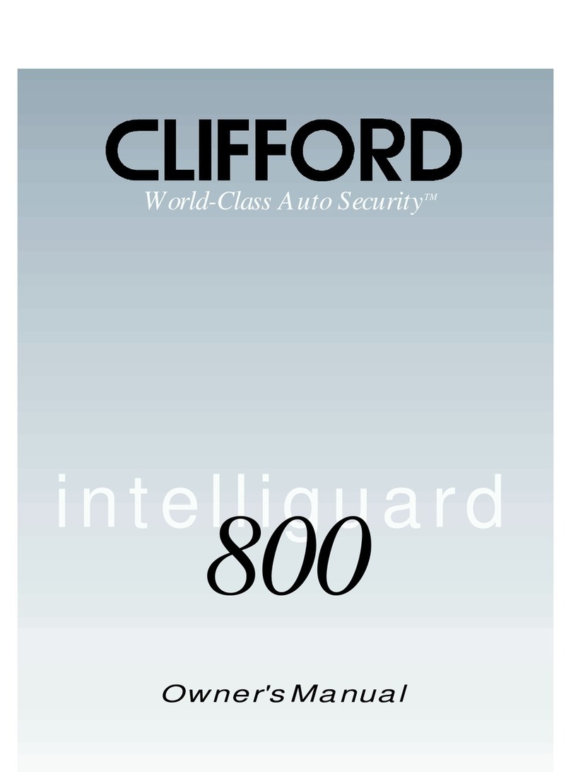 Clifford intelliguard 800 owner's manual
