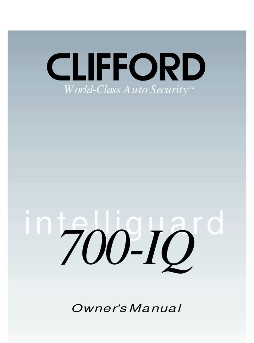 Clifford intelliguard 700-IQ owner's manual