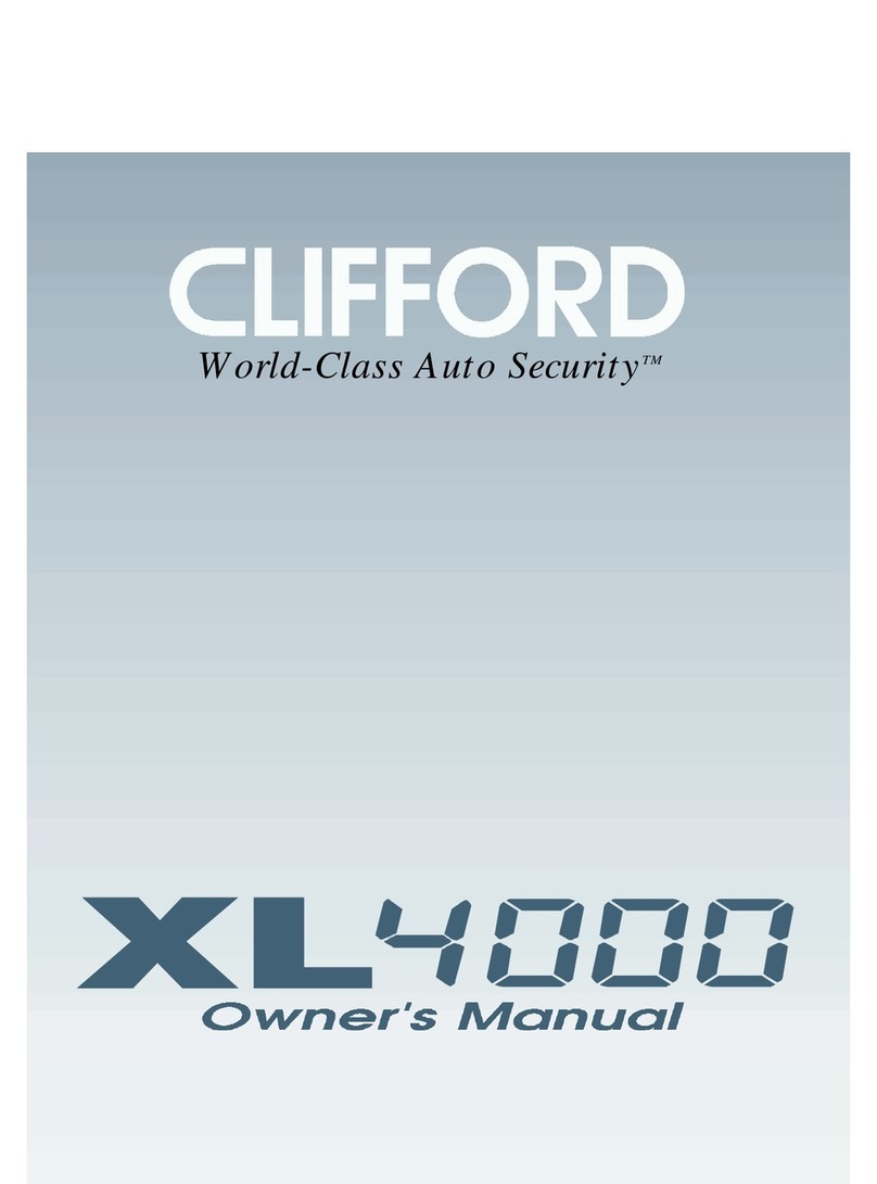 Clifford Wireless Immobilizer XL 4000 owner's manual