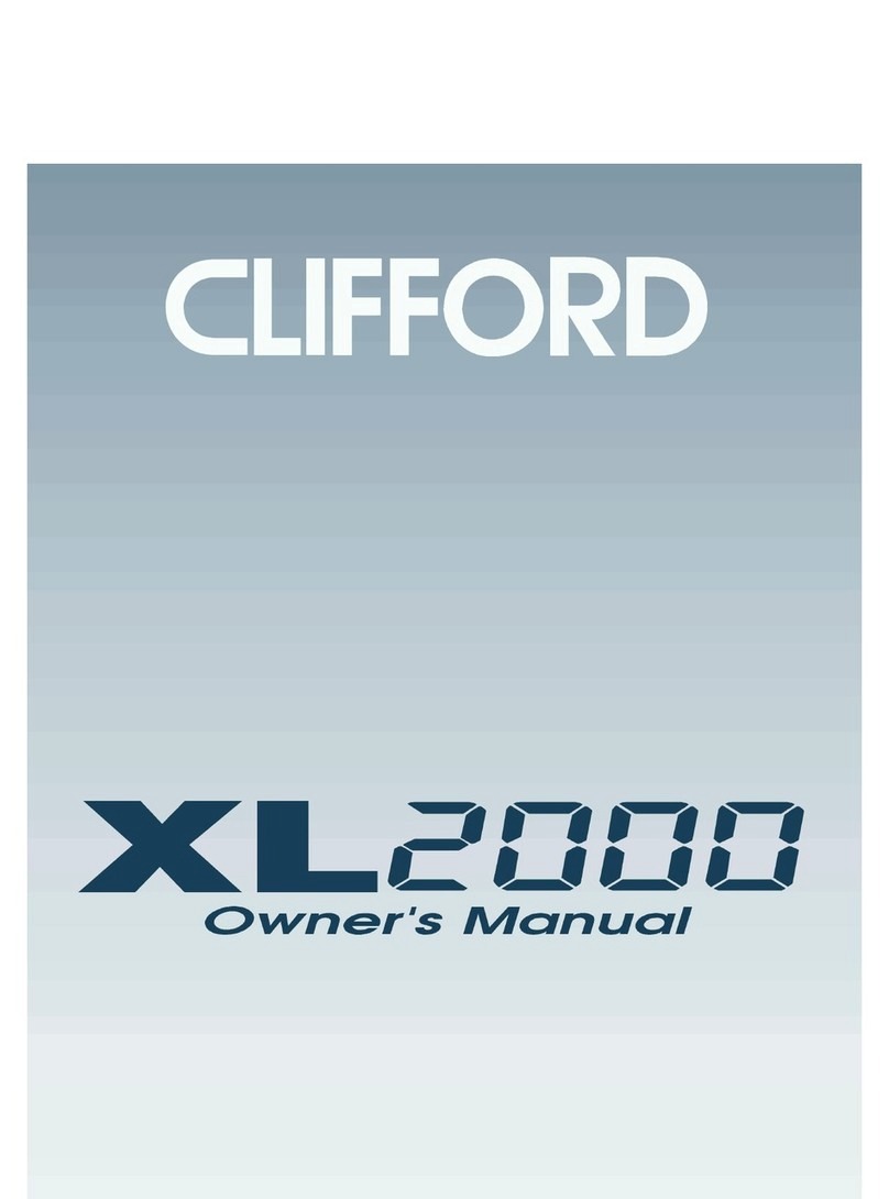 Clifford XL2000 owner's manual