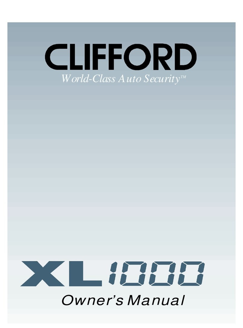 Clifford XL1000 owner's manual