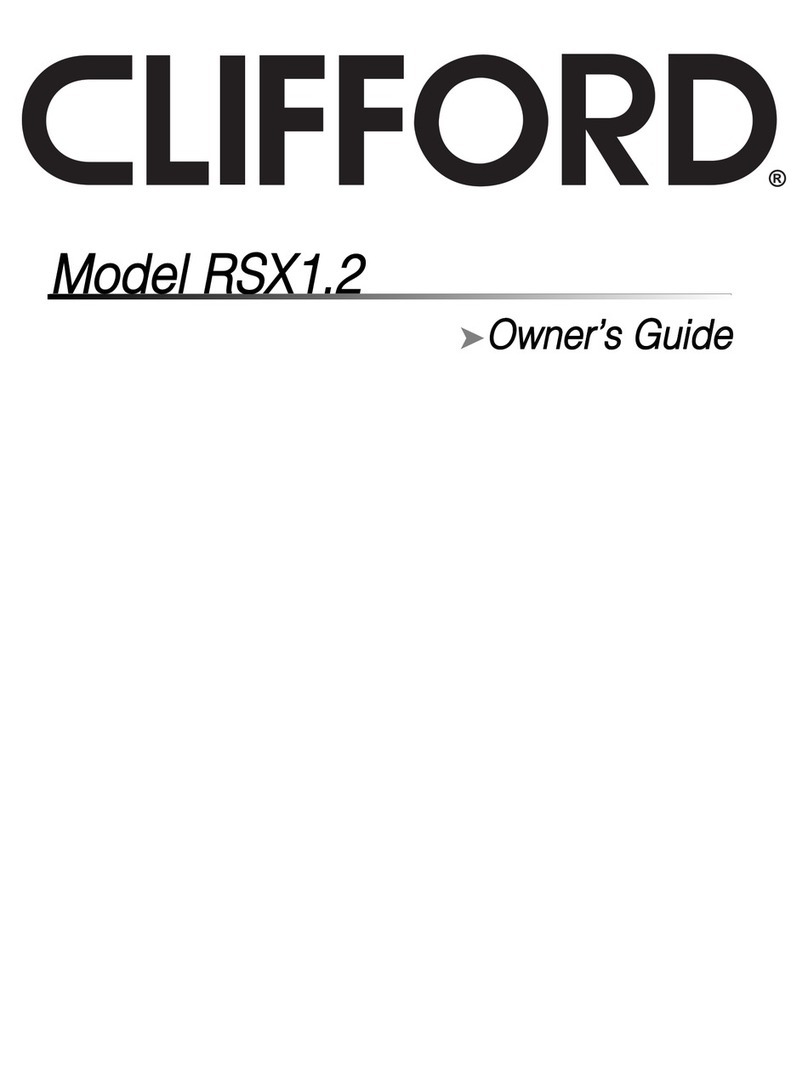 Clifford Model RSX1.2 owner's guide