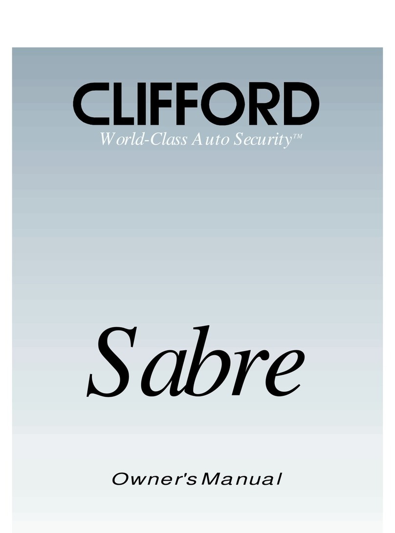 Clifford Sabre owner's manual