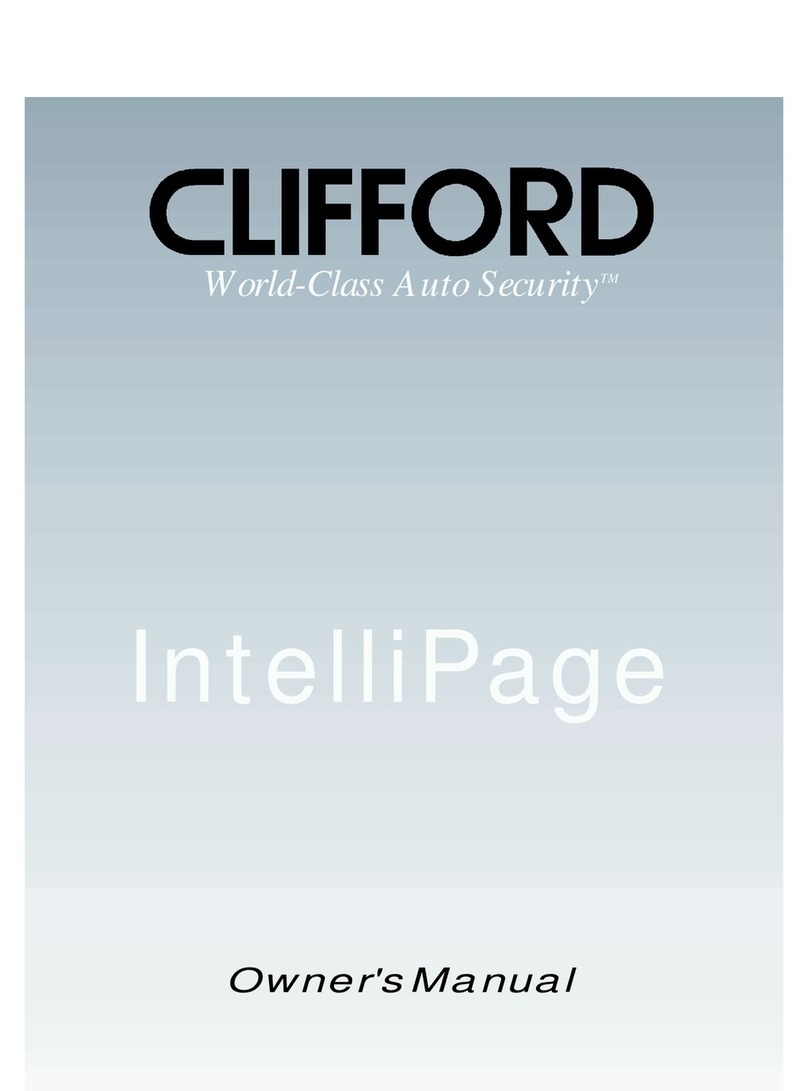 Clifford IntelliPage IntelliPage System Car Alarm User manual