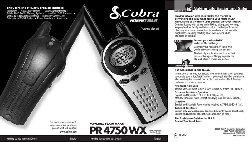 Cobra microTalk PR 4750 WX User manual