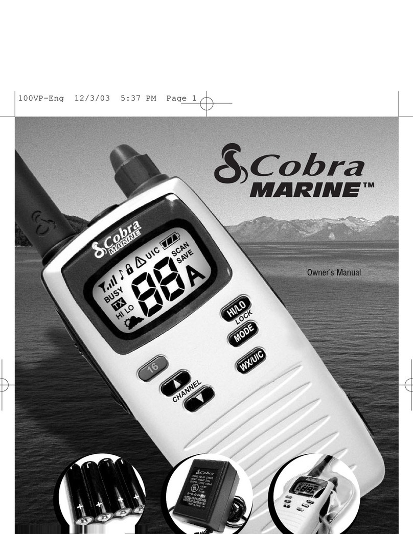 Cobra MR HH100 VP EU owner's manual