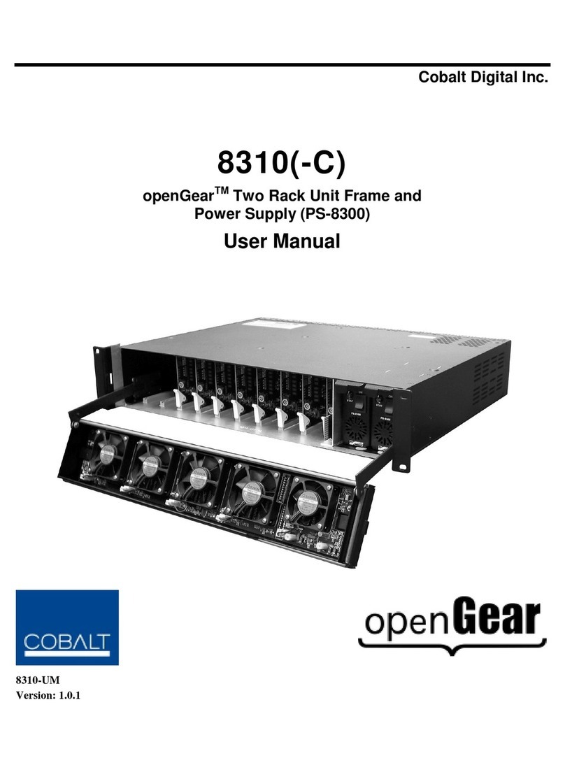 Cobalt Digital Inc OPENGEAR PS-8300 user manual