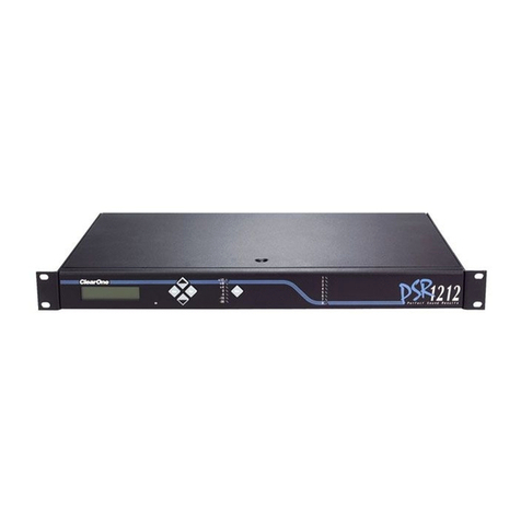 Clear One PSR1212 Installation and operation manual