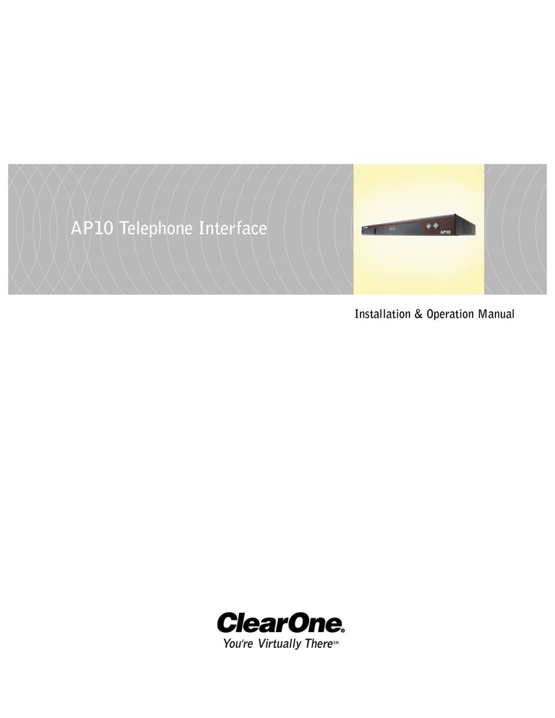 Clear One AP10 User manual