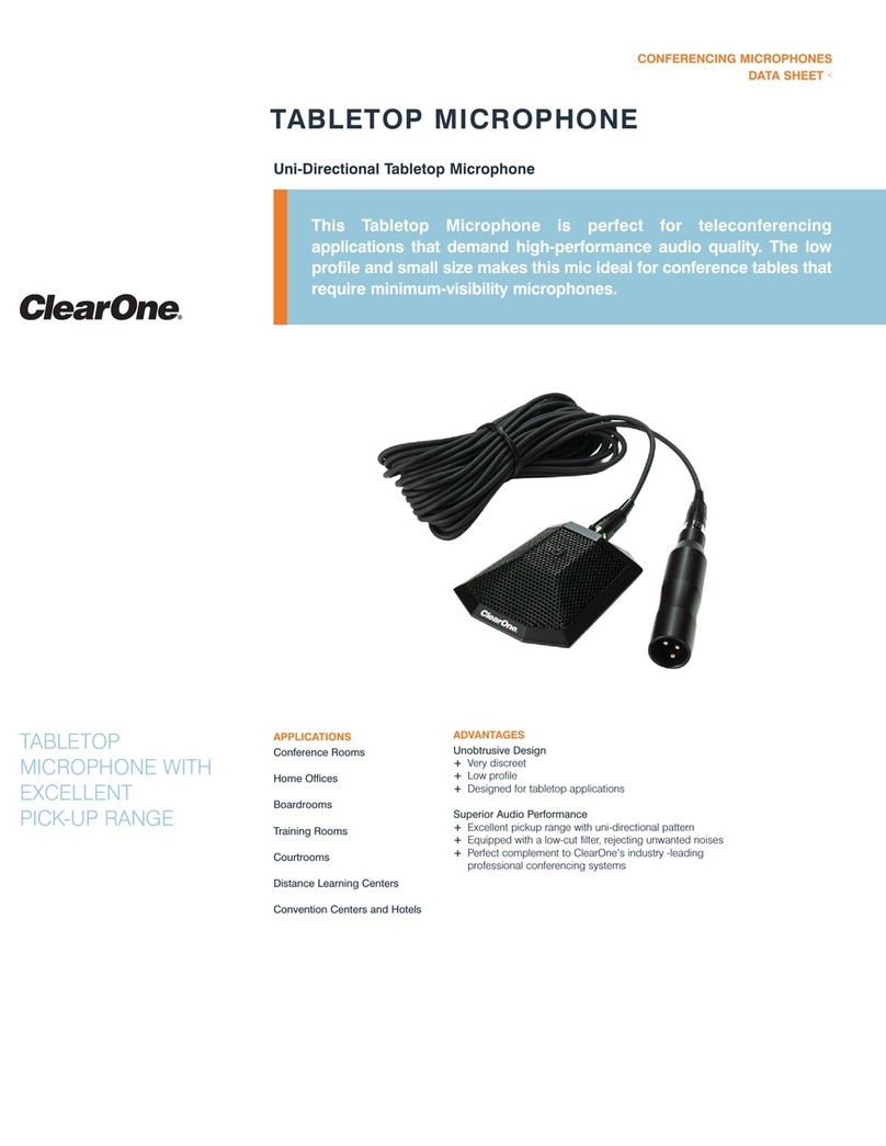 Clear One TableTop User manual