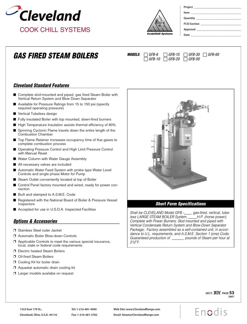 Cleveland GFB-10 Specifications