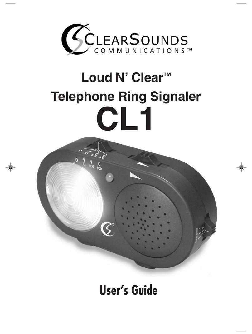 ClearSounds Loud N'Clear CL1 user guide
