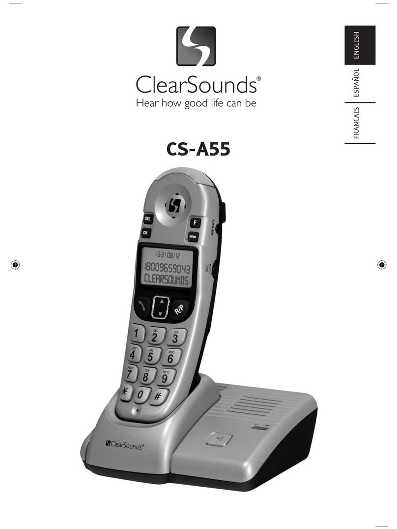 ClearSounds CS-A55 User manual ClearSounds CS-A55 User manual