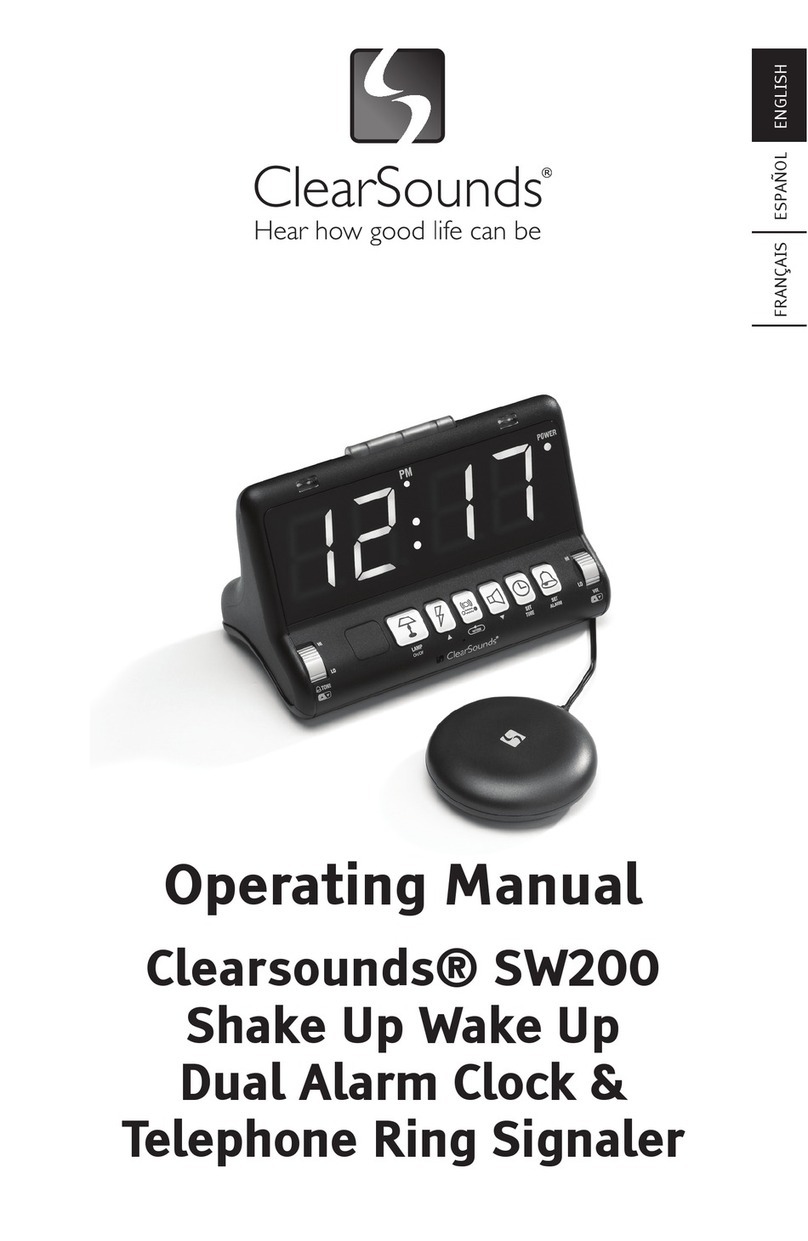 ClearSounds SW200 operating manual