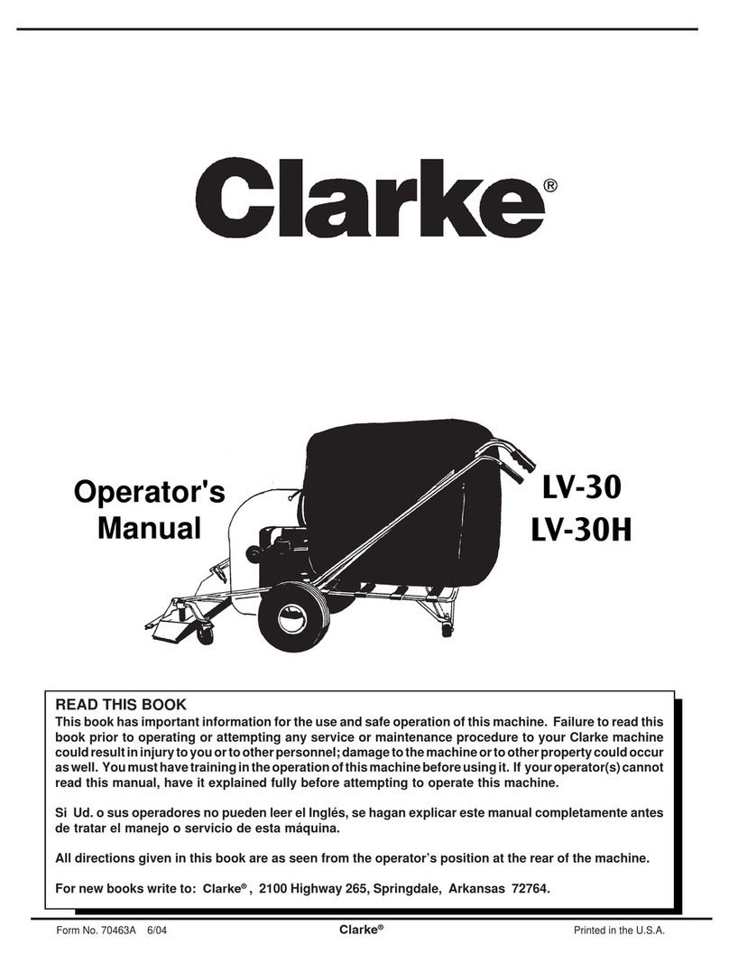 Clarke ALTO LV-30 Operator's manual