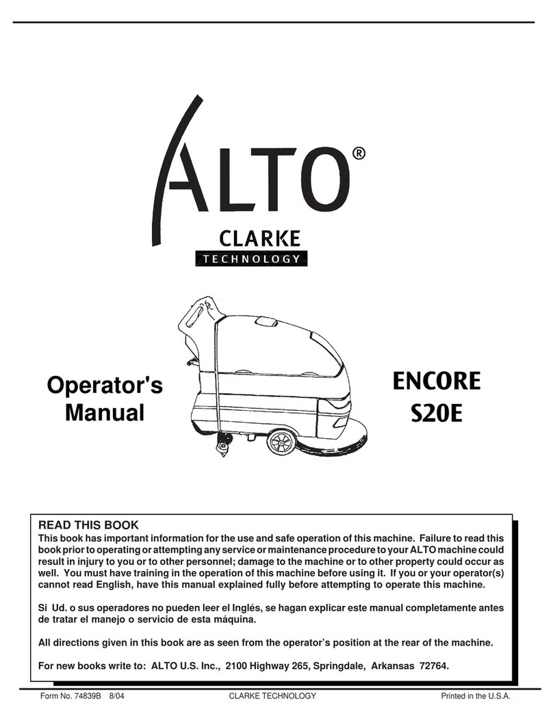Clarke Encore S20E User manual