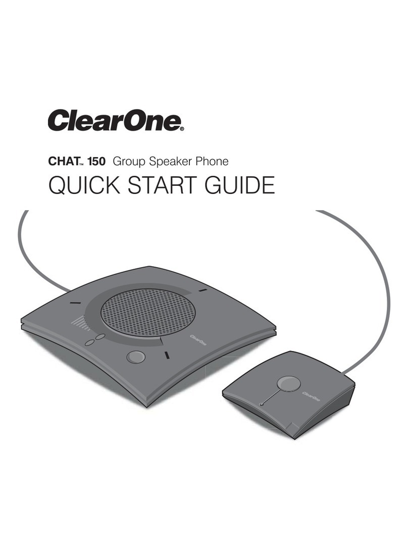 Clear One CHATTM 150 User manual