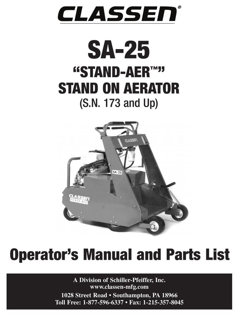 Classen STAND-AER SA-25 Installation and maintenance instructions