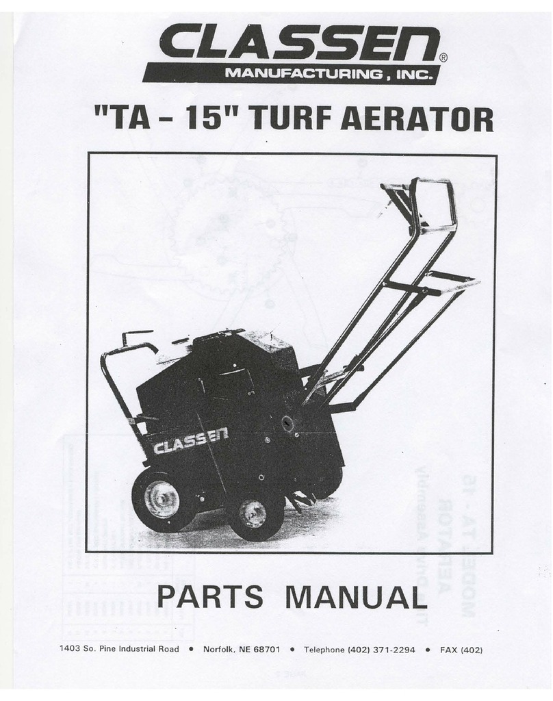 Classen TA-15 User manual