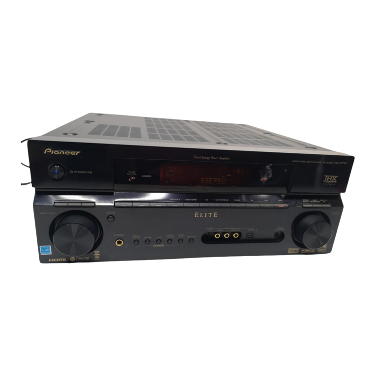 Pioneer Elite VSX-80TXV-S operating instructions