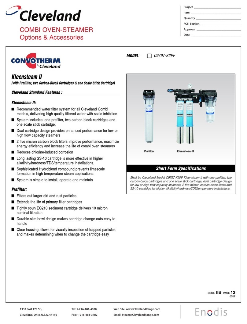 Cleveland Kleensteam II C9797-K2PF Specifications