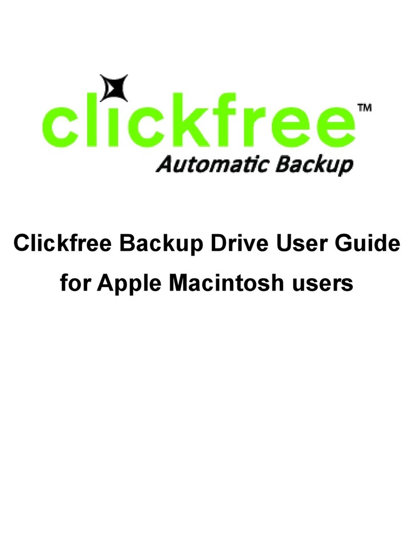 Clickfree Backup Drive User manual