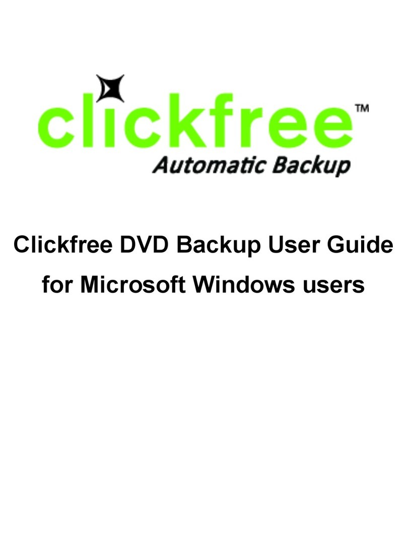 Clickfree DVD Backup User manual