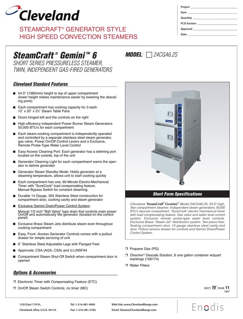 Cleveland 24CGA6.2S User manual