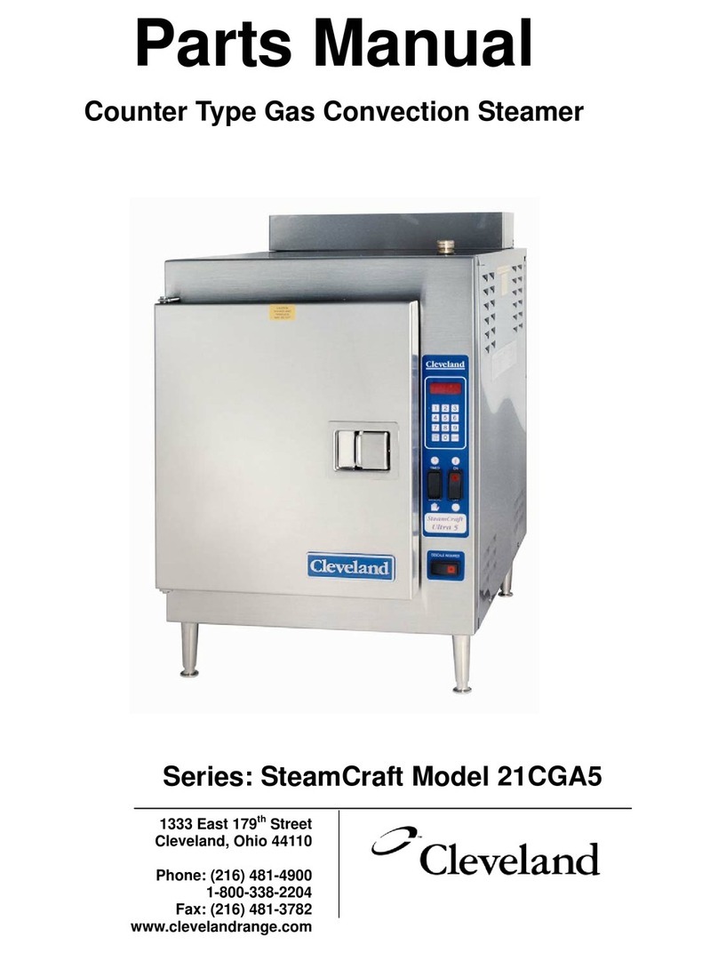 Cleveland SteamCraft 21-CGA-5 parts manual Cleveland SteamCraft 21-CGA-5 parts manual
