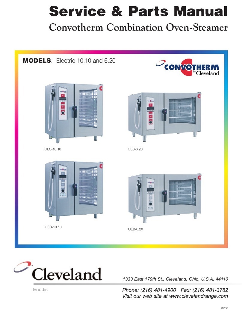 Cleveland Convotherm Combination Oven-Steamer Electric... Service and parts manual