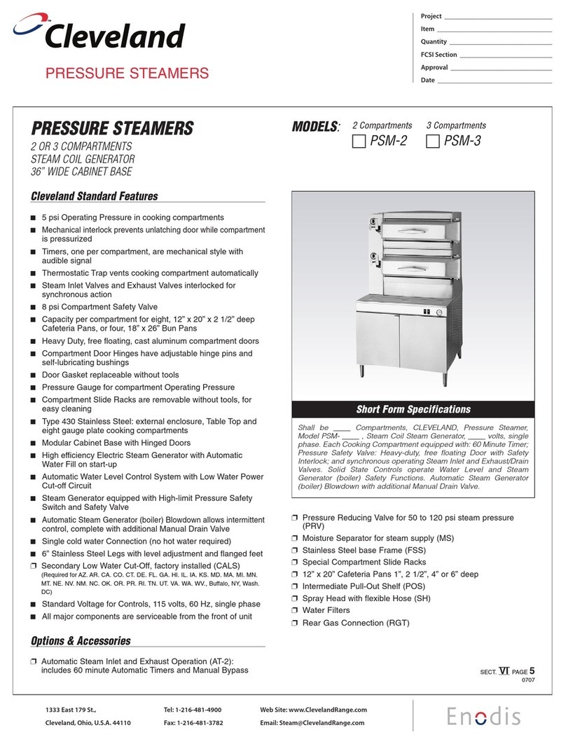 Cleveland PSM-2 Specification sheet