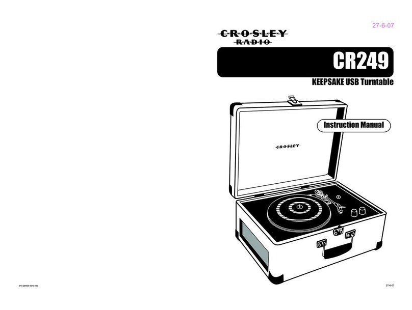 Crosley KEEPSAKE CR249 User manual