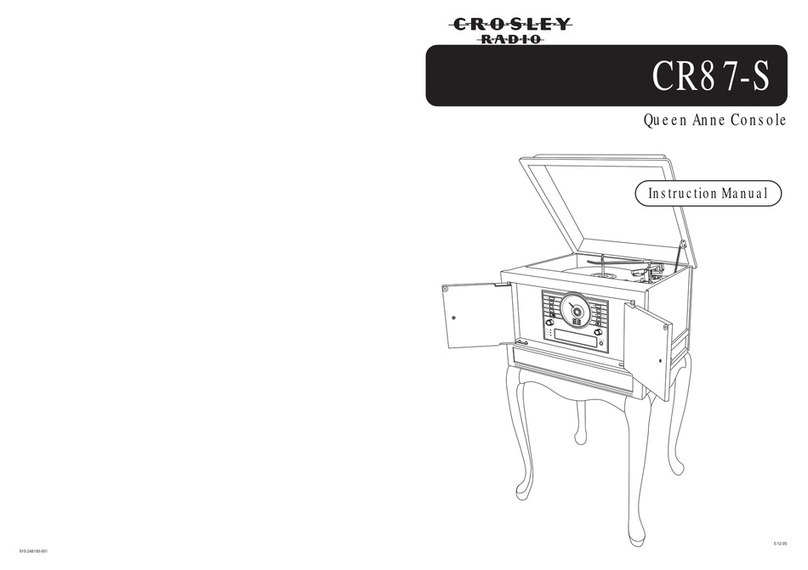 Crosley Crosley Queen Anne Console Stack-O-Matic... instruction manual