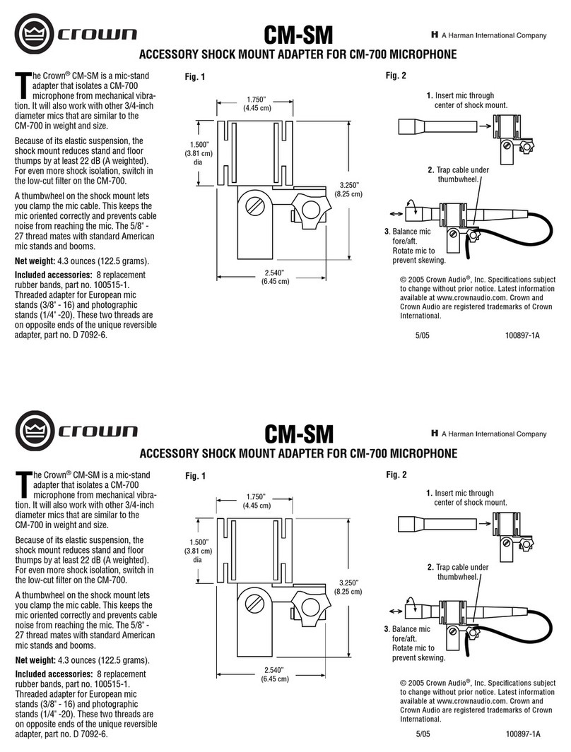 Crown CM-700 datasheet
