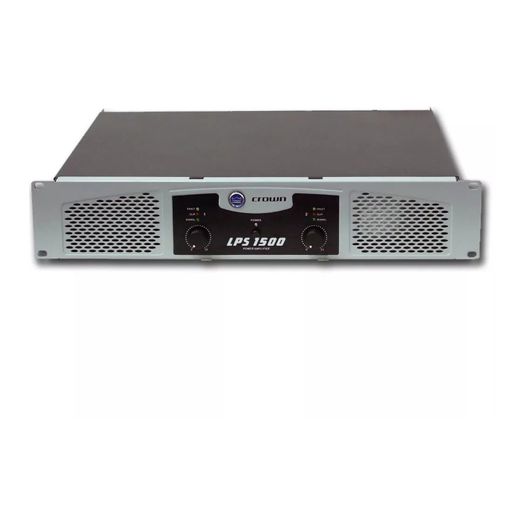 Crown LPS-1500 User manual