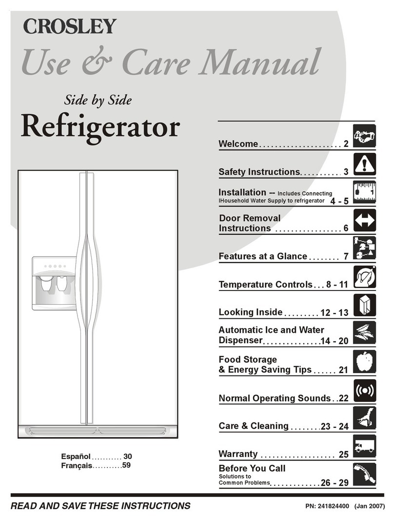 Crosley 241824400 User manual