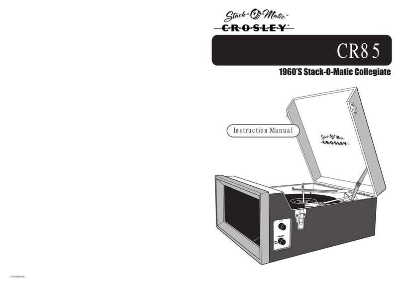 Crosley Collegiate Stack-o-Matic CR85 instruction manual