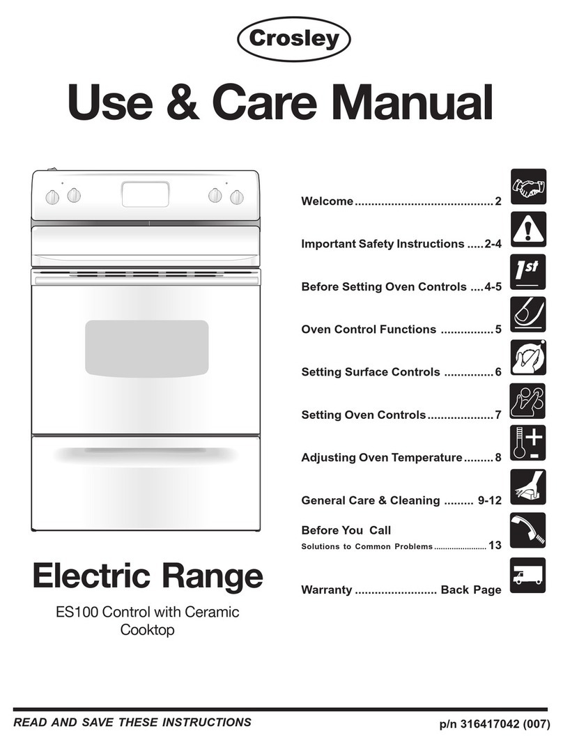 Crosley ES100 User manual