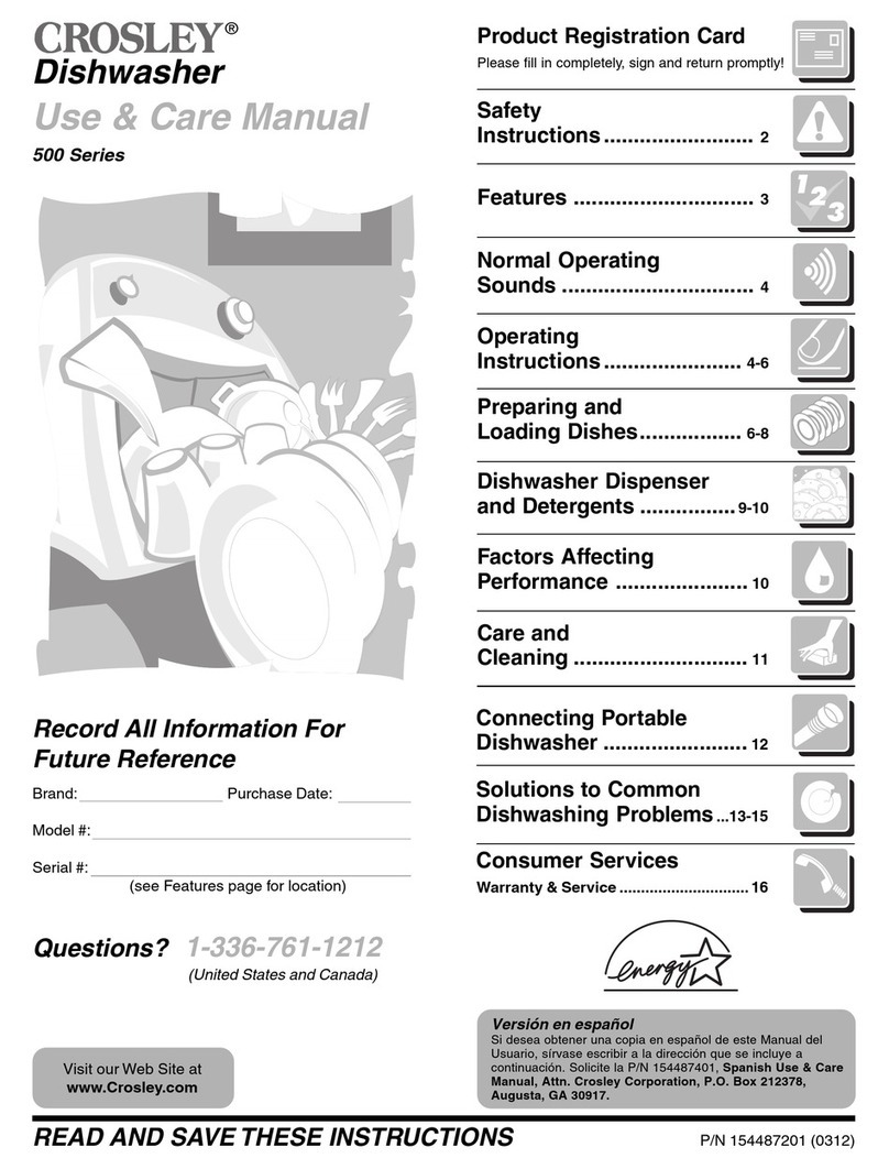 Crosley 500 Series User manual