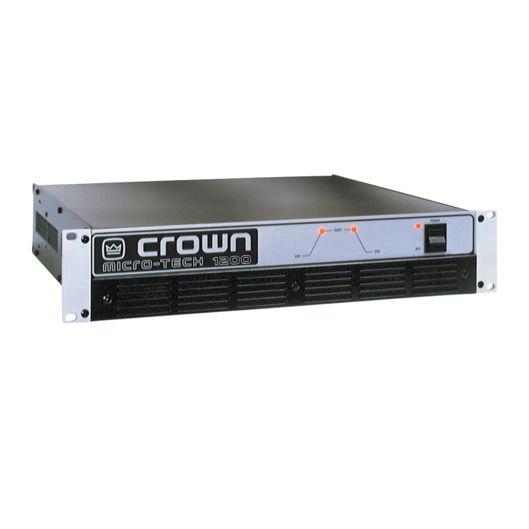 Crown Micro-Tech MT-1200 User manual