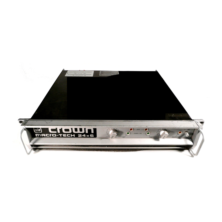 Crown Macro-Tech MA-24X6 User manual
