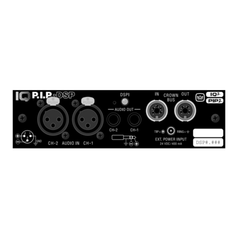Crown IQ P.I.P.-DSP Reference manual