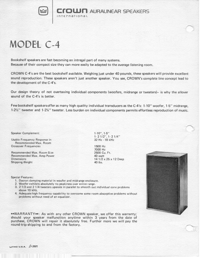 Crown C-4 datasheet