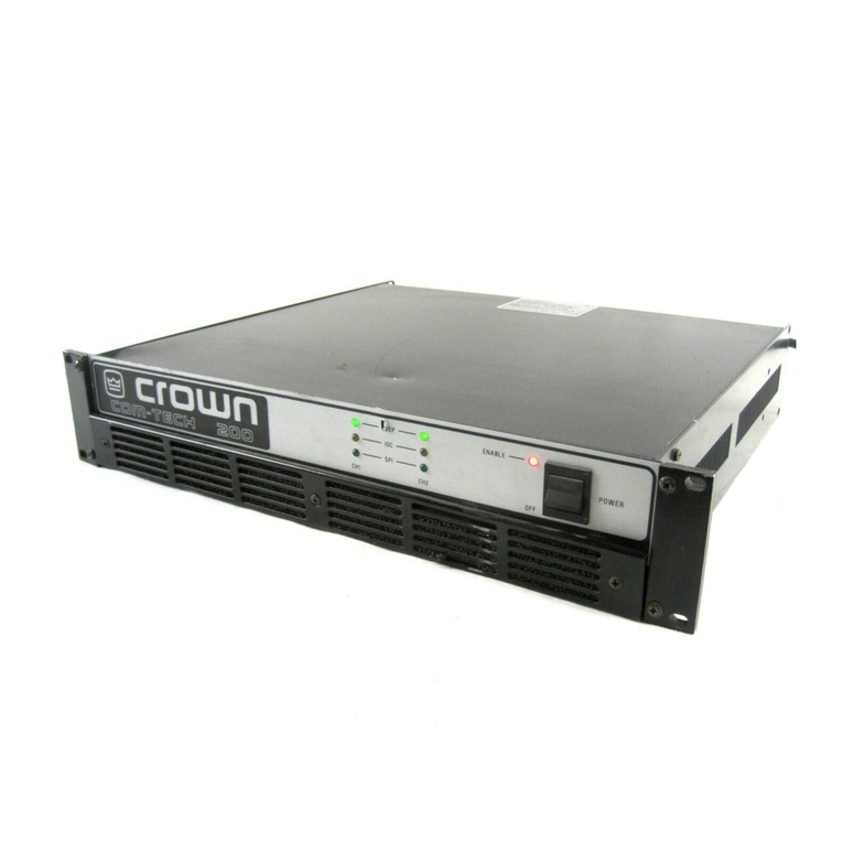 Crown Com-Tech CT-810 User manual