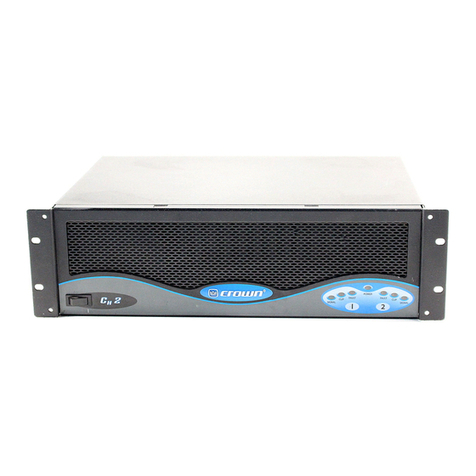 Crown CH Series User manual Crown CH Series User manual