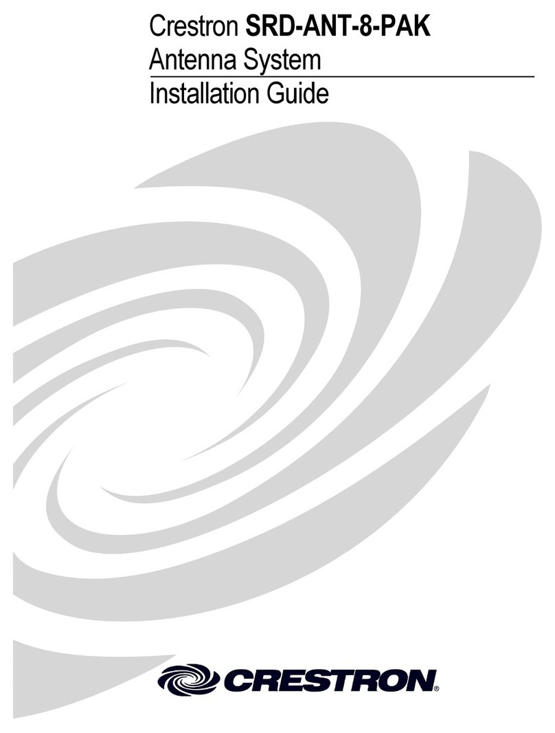 Crestron Antenna System SRD-ANT-8-PAK installation guide