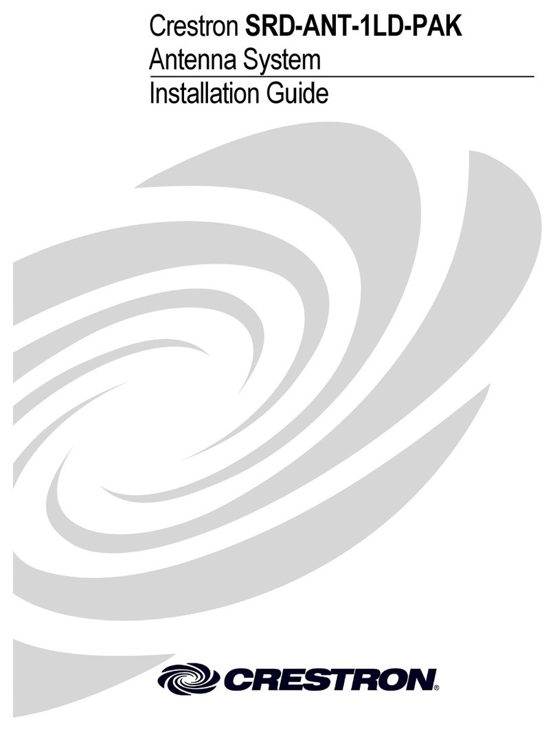 Crestron Antenna System SRD-ANT-1LD-PAK installation guide Crestron Antenna System SRD-ANT-1LD-PAK installation guide