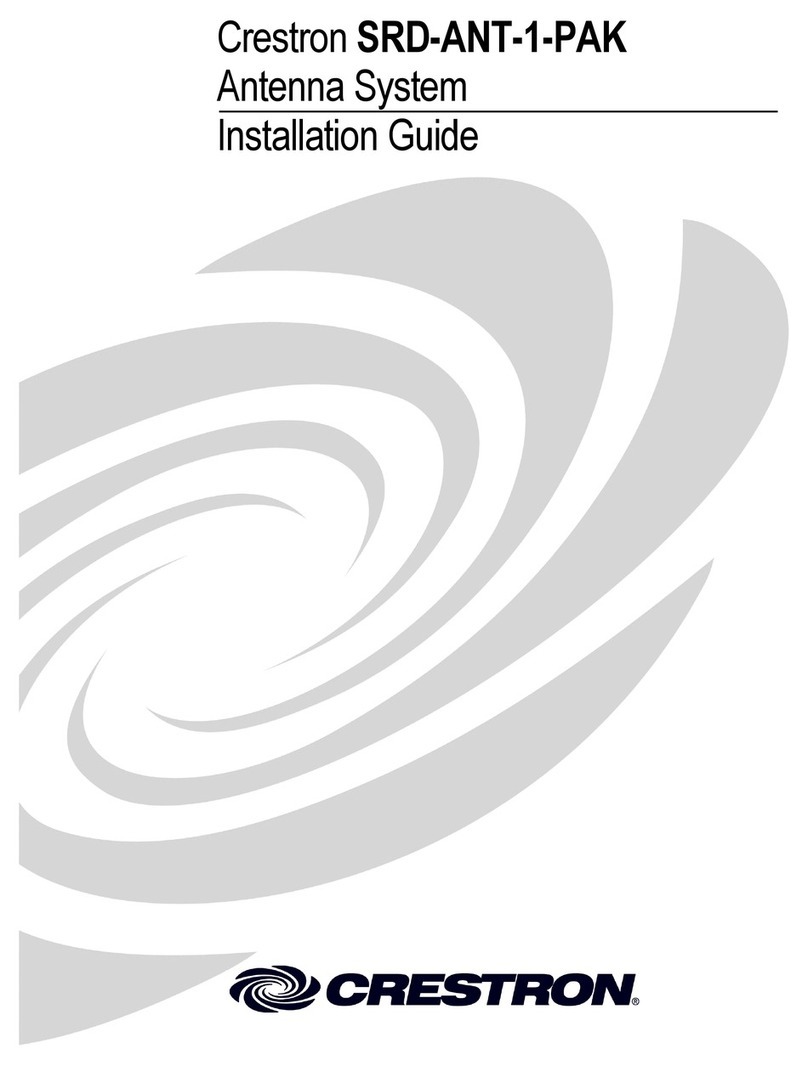 Crestron Antenna System SRD-ANT-1-PAK User manual